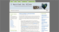 Desktop Screenshot of imarriedanalien.com